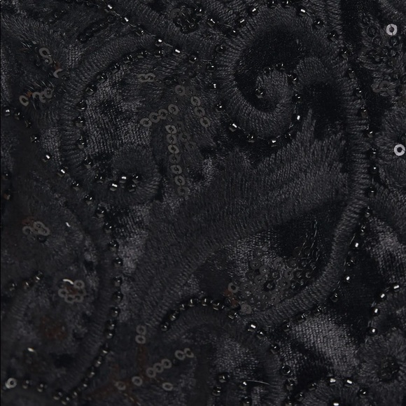 NWT Alice + Olivia Black Alba Sequin Party Dress - Picture 8 of 8